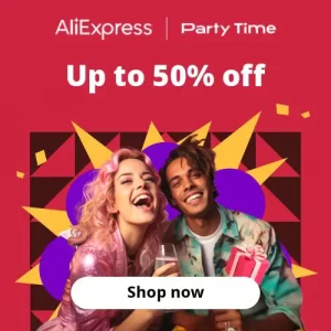 Розпродаж «Час вечірки» (Party Time) на AliExpress