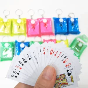 Мініатюрна колода карт на брелоку з Аліекспрес