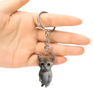 Смішний брелок з мемом про кота з Аліекспрес