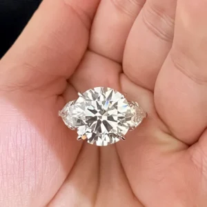 Платиновое женское кольцо с бриллиантами с AliExpress