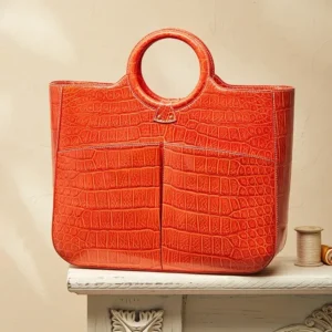 Женская сумка-тоут из натуральной кожи крокодила с AliExpress