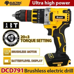 Electric Goddess DCD791 – high-speed screwdriver for dynamic work from AliExpress