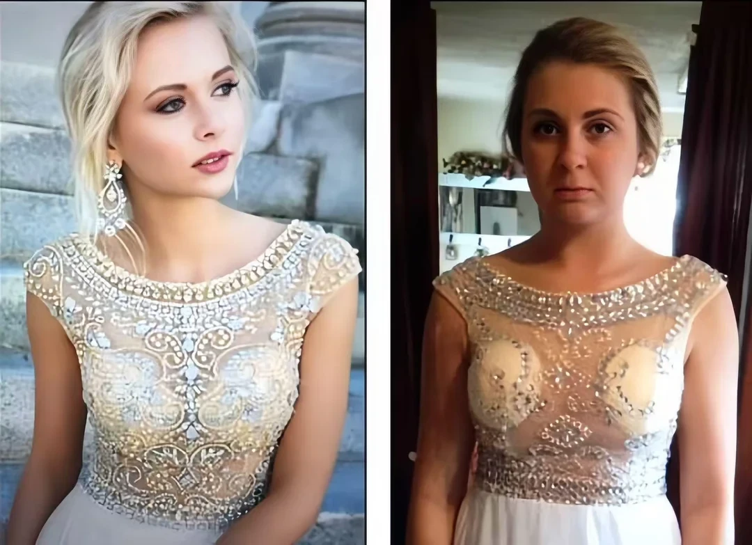 Вечірня сукня з AliExpress із прозорим верхом - фото невдалої покупки очікування і реальність