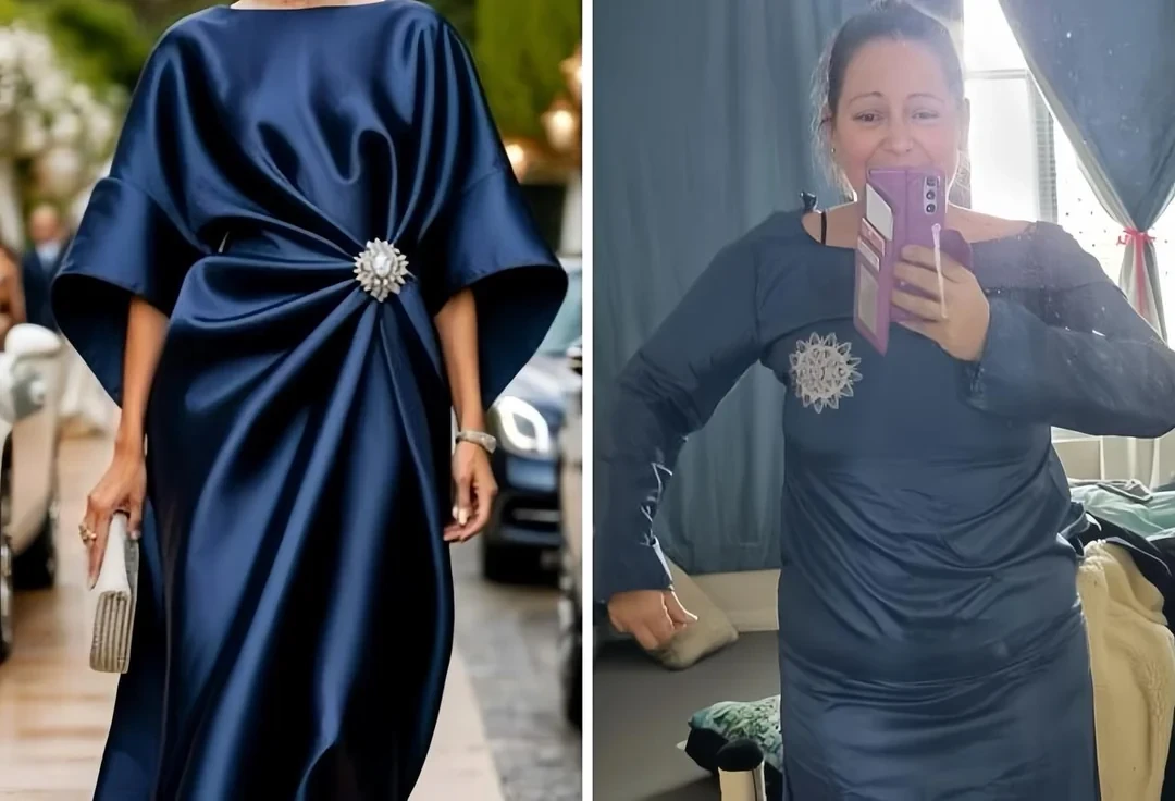 Атласна вечірня сукня з AliExpress - фото невдалої покупки очікування і реальність