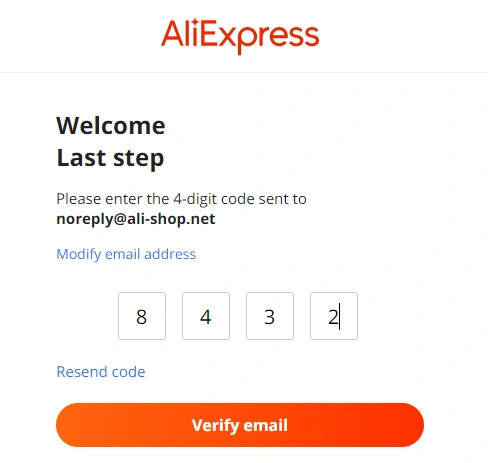 Регистрация На Глобальном Сайте – Aliexpress.com. Подтверждение Адреса Электронной Почты