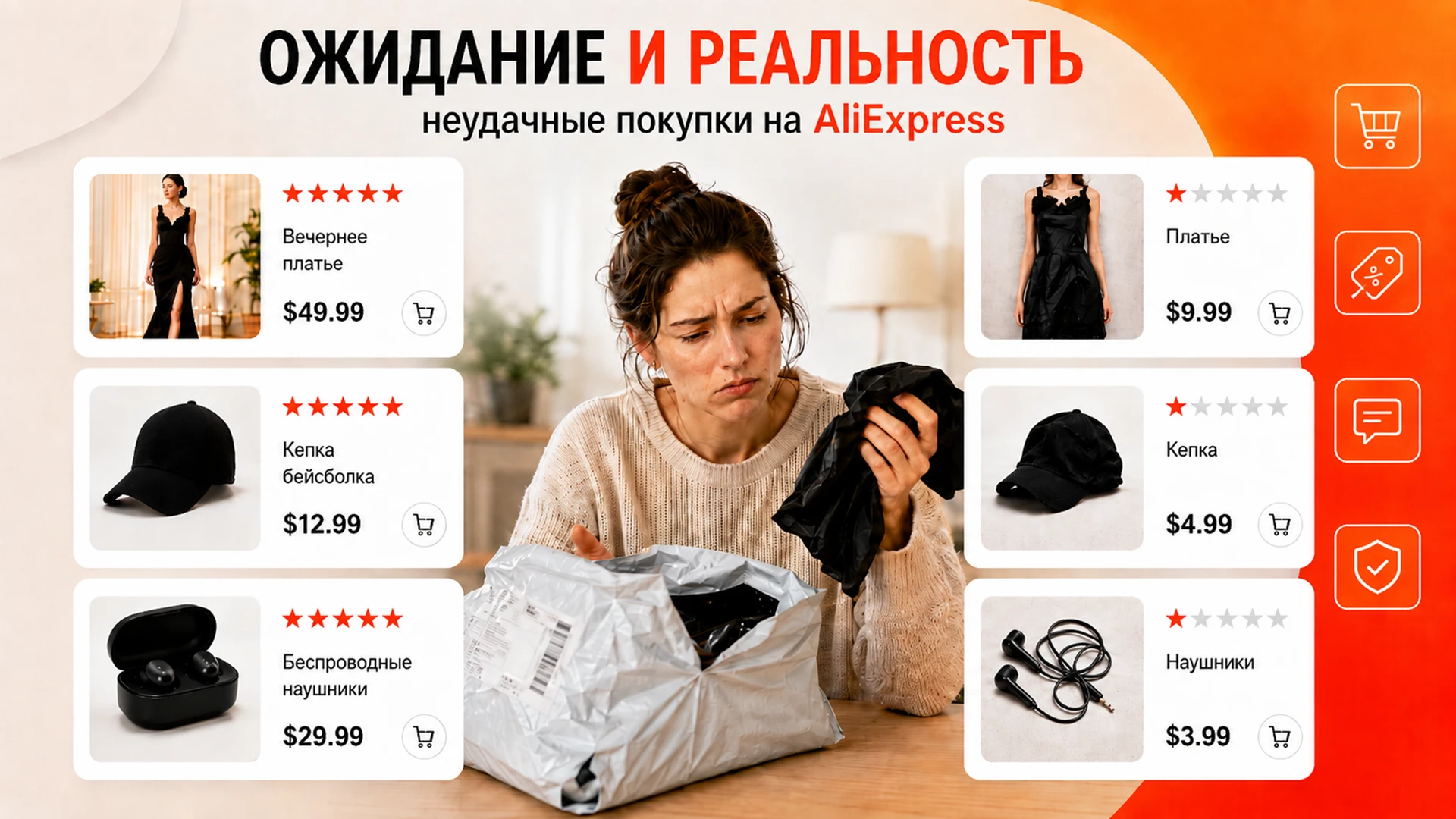 Ожидание и реальность на Алиэкспресс: фото неудачных покупок