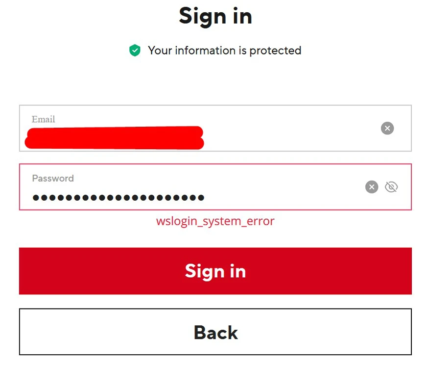 Ошибка wslogin_system_error на AliExpress